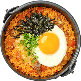 우삼겹깍두기볶음밥